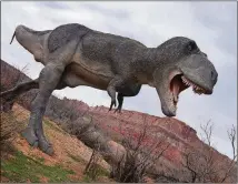  ?? PHOTOS ?? Tyrannosau­rus rex is still king at Moab Giants dinosaur park.