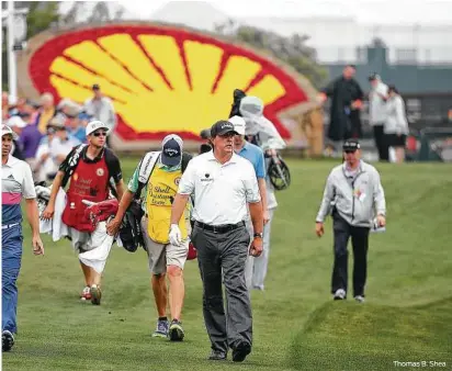  ?? Thomas B. Shea ?? Phil Mickelson has been a staple at the Shell Houston Open, This year will mark his 10th consecutiv­e year playing in the event. He won it in 2011.