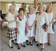  ?? Picture: SUPPLIED ?? HAPPY FEET: Port Alfred’s Scottish Country Dance group members (back from left) Margaret Barnard, Margie Laing, Serina Jess and Diane Long; (front, from left) Maggie Mears, Joy Billing, Trish Mitchel and Grettha Snaith.