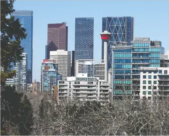  ?? BRENDAN MILLER ?? Calgary downtown needs a shot in the arms, according to a report coming before city council.