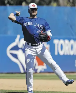  ?? THE ASSOCIATED PRESS ?? Jays slugger Josh Donaldson is dealing with a calf injury. A similar injury put him on the DL to start last season.