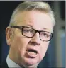  ??  ?? MICHAEL GOVE: Environmen­t Secretary has been lobbied in bid to find a way round impasse.