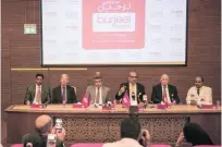  ?? Vidhyaa for The National ?? Dr Yassin El Shahat, Burjeel Hospital chief medical officer, fourth from left, reports on Ms El Aty.