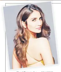  ?? Picture: BOLLYSPICE ?? Vaani Kapoor.