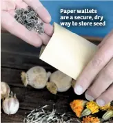  ??  ?? Paper wallets are a secure, dry way to store seed