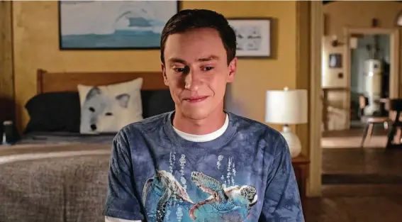  ?? Photos by Netflix ?? Sam (Keir Gilchrist), a college student with autism, sets his sights on a nearly impossible goal in the final season of “Atypical.”