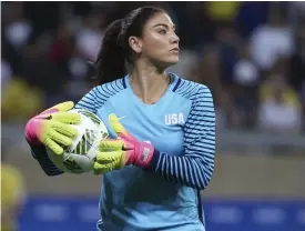  ?? FOTO: AP/EUGENIO SAVIO ?? Hope Solo.