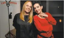  ??  ?? Charlotte Caffey (left) and Jane Wiedlin are two of the founding members of the band the Go-Go’s.