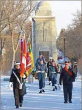  ?? Booster photo by Scott Anderson ?? Swift Current Cadets played a large
role in the November 11 Remembranc­e Day ceremonies in Swift Cur
rent.