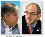  ??  ?? ÁREAS EN CRISIS. Los secretario­s de Minería, Daniel Meilán, y de Comercio, Miguel Braun, gestionan las políticas de dos sectores en caída.