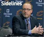  ?? TONY DEJAK/ASSOCIATED ?? The Cavaliers and general manager David Griffin mutually parted ways Monday, after the Cavaliers decided not to extend his contract expiring June 30.