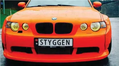  ?? FOTO: PRIVAT ?? – Bilen er av type BMW e46 compact som er det mest mislikte karosserie­t til BMW, sier eieren.