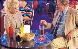  ??  ?? LOVERS: Joyce (Sherrie Hewson) and Monty (John Challis)