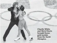  ?? IVAN SEKRETAREV, AP ?? Charlie White and Meryl Davis brought home gold medals from the Sochi Olympics.