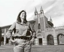  ?? Staff file photo ?? Astronaut ShannonWal­ker, shown in 2010, finished her master’s and Ph.D. in space physics from Rice University in three years.