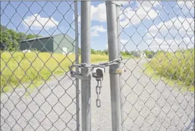  ?? Lori Van Buren / Times Union archive ?? The Dewey Loeffel Landfill EPA Superfund site in East Nassau. About 46,000 tons of industrial waste was buried in the unlined dump.