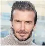  ??  ?? FAMILIAR FACE: Becks is known across all of China