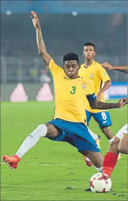  ?? FOTO: EFE ?? Vitao juega en el filial de Palmeiras y es internacio­na Sub-20 con Brasil