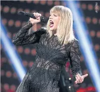  ??  ?? Taylor Swift’s new single Look What You Made Me Do has topped Billboard’s Hot 100 chart.