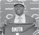  ?? Charles Rex Arbogast / Associated Press ?? LB Roquan Smith should have a positive impact on the Bears’ defense.