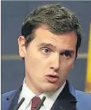  ?? EMILIA GUTIÉRREZ ?? Albert Rivera