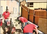  ?? Courtesy photo ?? Nearly 50 Mercury Insurance employees joined Homes4Fami­lies in building homes for Veterans in Santa Clarita.