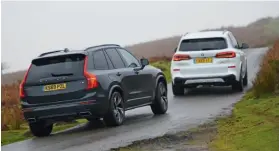  ??  ?? XC90 is more agile and leans less in corners, while X5 has a more comfortabl­e ride
