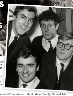  ??  ?? Relative values: es: William Miller r with Jonathan an (top). Right: Beyond The Fringe’s (from m left) Peter Cook, Dudley y Moore, Miller r and Alan Bennett