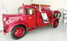  ?? ?? On display at the 75th celebratio­n was an early Austin fire truck. The Austin is particular­ly special as it was the first truck CFA released as a new organisati­on. CFA was formed in 1947 (76 years ago) after a Royal Commission into the 1939 Black Friday bushfires.