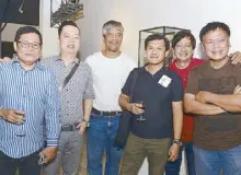  ??  ?? ( From left) Joel Butuyan, Dr. Alex Tan, Manny Garibay, Elmer Borlongan, Ferdie Montemayor and Anthony Palomo.