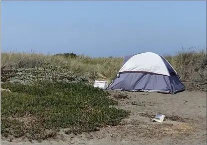  ?? TIMES-STANDARD FILE ?? Since the beginning of the pandemic, COVID-19 related restrictio­ns have forced Humboldt County’s homeless shelters to reduce capacity, forcing many to sleep outside in tents.