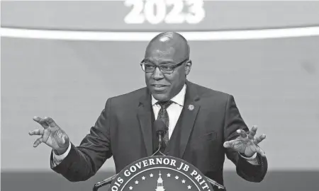  ?? CHARLES REX ARBOGAST/AP FILE ?? Illinois Attorney General Kwame Raoul said, “It is my hope that this report will shine light both on those who violated their positions of power and trust to abuse innocent children, and on the men in church leadership who covered up that abuse.”