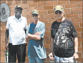  ?? JERRY DAVICH/POST-TRIBUNE ?? From left, Chuck Gary, Steven Spisak and his brother Thomas Spisak have been residents at the Northwest Indiana Veterans Village in Gary since the residentia­l facility opened in 2015.