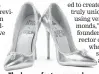 ??  ?? The luxury footwear, made from diamonds and real gold, was designed and created over a period of nine months