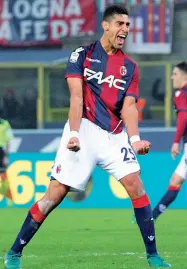  ??  ?? Speranza Adam Masina con la maglia del Bologna ha colleziona­to 55 presenze in serie A con tre reti