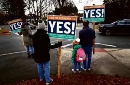  ?? DAVID L. RYAN/GLOBE STAFF/FILE ?? Milton is locked in a legal battle with the attorney general after voters rejected a state-mandated zoning plan.