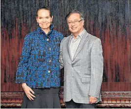  ?? CORTESÍA ?? Señalados. Astrid Rodríguez, exministra, y Gustavo Petro, presidente de Colombia.