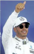  ??  ?? Lewis Hamilton