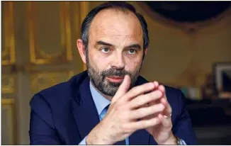  ?? (Photopqr/Le Parisien/Olivier Corsan) ?? Edouard Philippe reste persuadé que ses réformes iront jusqu’au bout : « Les Français ont, aujourd’hui, une conscience beaucoup plus nette des enjeux. »