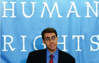  ?? DENNIS COOK ?? Kenneth Roth, administre­rende direktør i Human Right Watch.