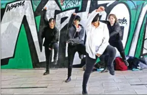 ?? CLAUDIO REYES/AFP ?? Chilean music group Rough Bunnies – a K-Pop band which pays tribute to South Korean band BAP – rehearses in Santiago on March 18.