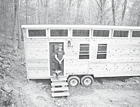  ??  ?? Shawn Harrington is a co-owner of Lost River Vacation, a soon-to-open tiny house retreat in Mathias, West Viginia. Three deaf business owners, all graduates of Gallaudet University, are behind the venture.