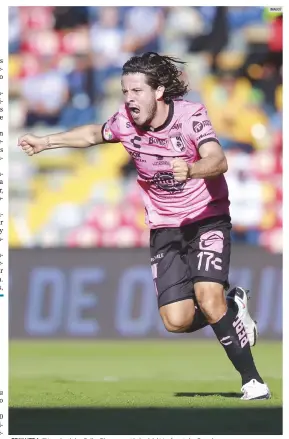  ?? IMAGO7 ?? ERIK VERA. El jugador de los Gallos Blancos anotó el gol del triunfo ante los Rayados.