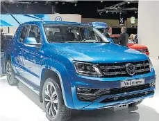  ??  ?? Amarok. Incorpora un motor V6 de 224 caballos de fuerza.