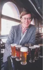  ??  ?? John Hickenloop­er, posing in 1991 at his Wynkoop Brewery, went on to become mayor of Denver and governor of Colorado. Hickenloop­er founded the brewery with three other partners in 1988. Denver Post file