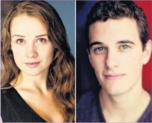  ?? SUBMITTED PHOTO ?? Kelsey Falconer and Connor Lucas will star as Sofya and Ivan in the world premiere of “A Misfortune” this September at The Charlottet­own Festival