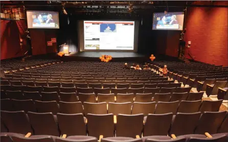  ?? The Daily Courier ?? The Kelowna Community Theatre sits empty ahead of a 2015 election event in this file photo from The Daily Courier. A local group says Kelowna should make replacing the 850-seat venue a priority — at $72 million.