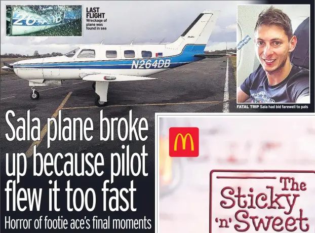  ??  ?? LAST FLIGHT Wreckage of plane was found in sea
FATAL TRIP