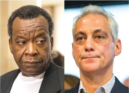  ?? ASHLEY REZIN/SUNTIMES ?? Mayoral candidate Willie Wilson thinks Mayor Rahm Emanuel should be “locked up” for unspecific crimes.