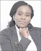  ?? (Courtesy pic) ?? Finsure Assurance Limited Chief Insurance Officer Nozipho Dlamini.